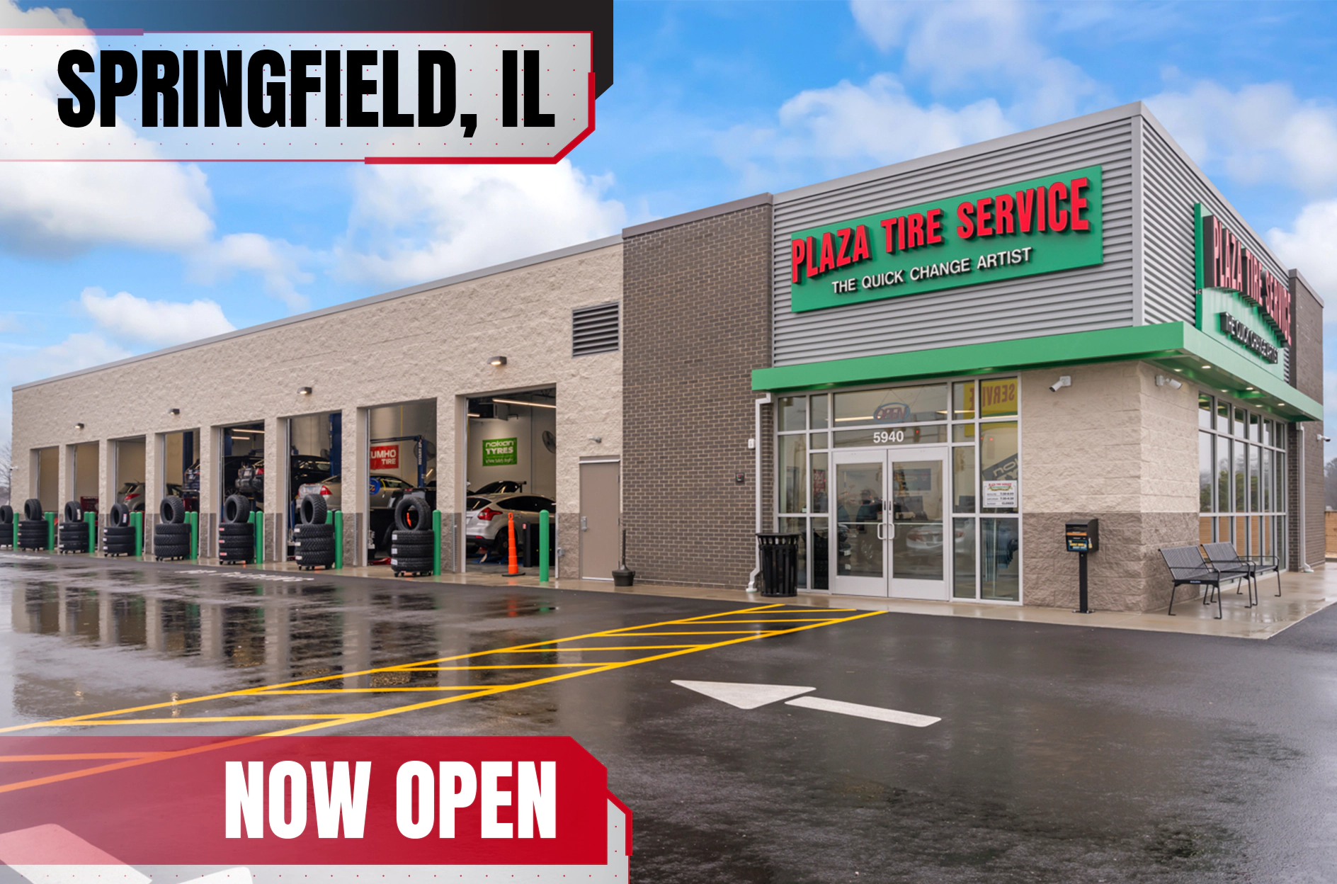 Plaza Tire Service Springfield Illinois now open